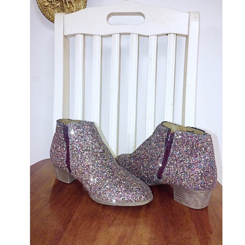 Multicolor Sparkle Glitter Booties (4)